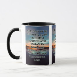 Faith-based Serenity Prayer Pic Two-Tone Mugg