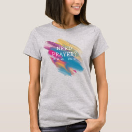 Faith-baserade t-shirts för kvinnor med vit text