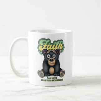 Faith Bear Inspirational Design Kaffemugg