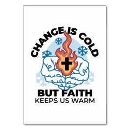 Faith Behållas US Warm - Upliiting Winter Artwork Bordsnummer