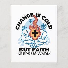 Faith Behållas US Warm - Upliiting Winter Artwork Flygblad