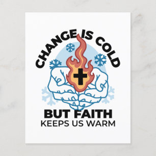 Faith Behållas US Warm - Upliiting Winter Artwork Flygblad