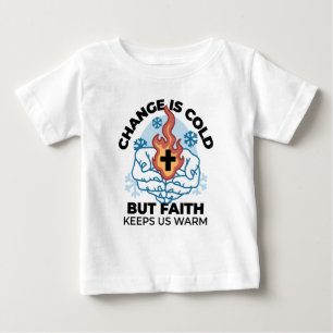 Faith Behållas US Warm - Upliiting Winter Artwork T Shirt