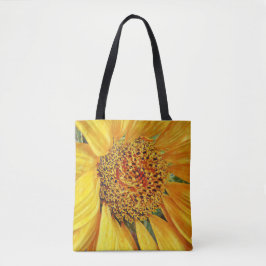 Faith Bible Verse Solros Flower Tote Bag Tygkasse