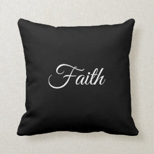 Faith Black Dekorativ kudde
