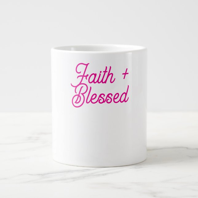 Faith + Blank Jumbo Mugg (Framsidan)