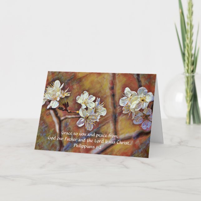 Faith Blommar Flowers Hej Thought Card Kort (Framsida)