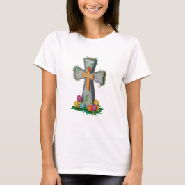 Faith Blommigt Christian Womens T Shirt