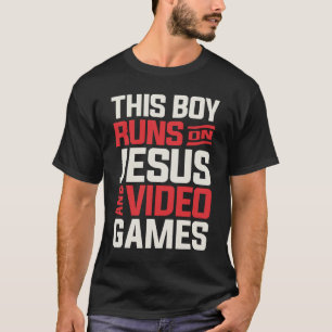 Faith Boy Springa på Jesus- och videospel T Shirt