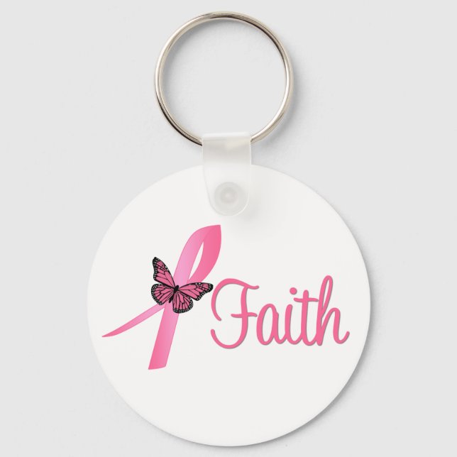 Faith Breast Cancer Awareness Nyckelring (Framsida)