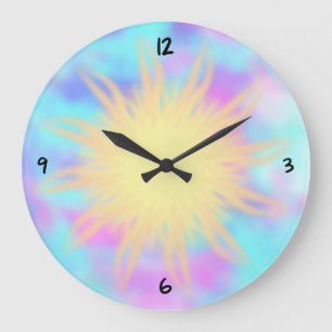 Faith ~ Burst Large Clock Stor Klocka