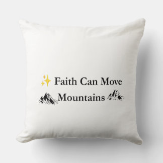 Faith Can Move Mountains Kristallkudde Kudde