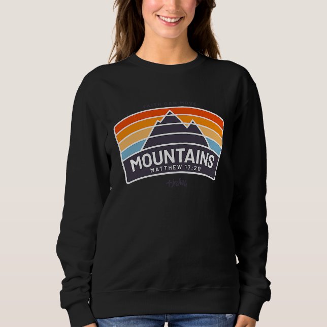 Faith Can Move Mountains  Matthew Christian Jesus T Shirt (Framsida)