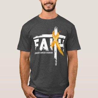 Faith Childnature Cancer Awareness Guld Ribbon Chr T Shirt