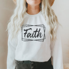 Faith Christianity Minimalist, Gift för henne T Shirt