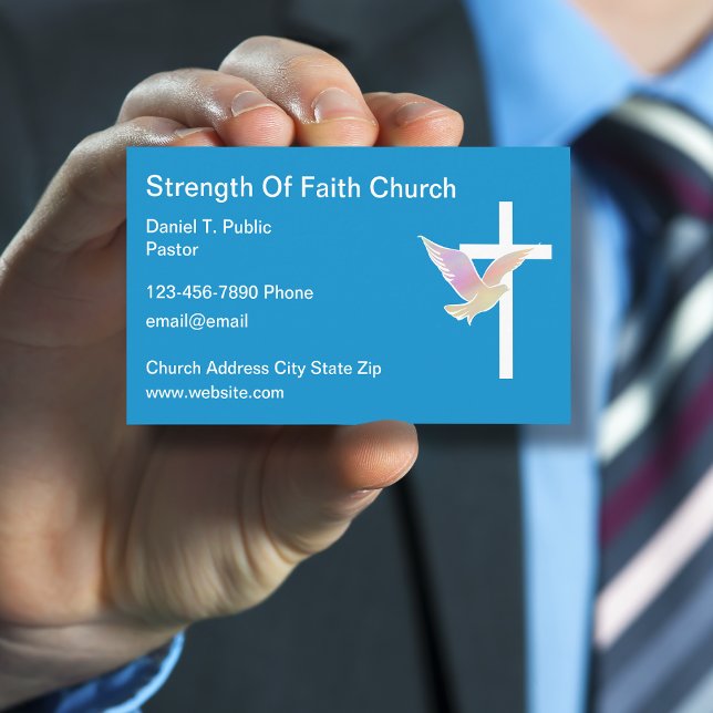 Faith Church Business Card Online Visitkort (Skapare uppladdad)