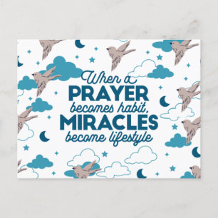 Faith Citotes och Bird Mönster Helg Vykort