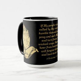 Faith Coffee Mugg - om mitt folk 2 kronicles 7:14