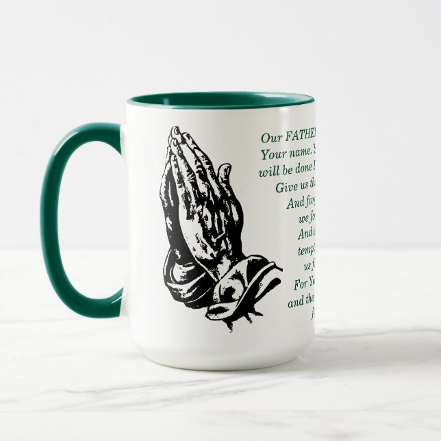 Faith Coffee Mugg - The Lord's Prayer Scripture (Vänster)