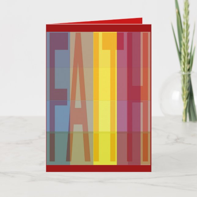 Faith Condolence Card Kort (Framsida)