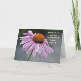 Faith Coneflower Jude Card Kort