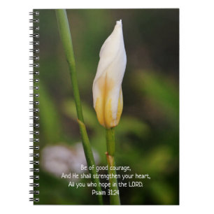 Faith Courage Prayer Journal bärbar dator Anteckningsbok