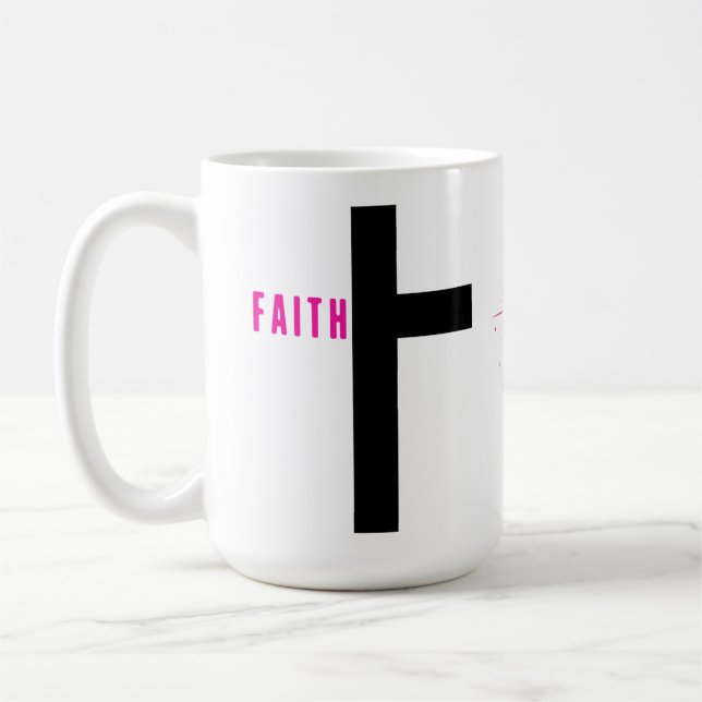 Faith Cross 15 oz Mugg (Vänster)
