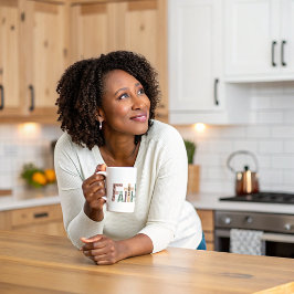 Faith Cute Colorful Bible Verses Typography Quote Kaffemugg