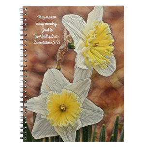 Faith Daffodil Faithfulness Prayer Anteckningsbok