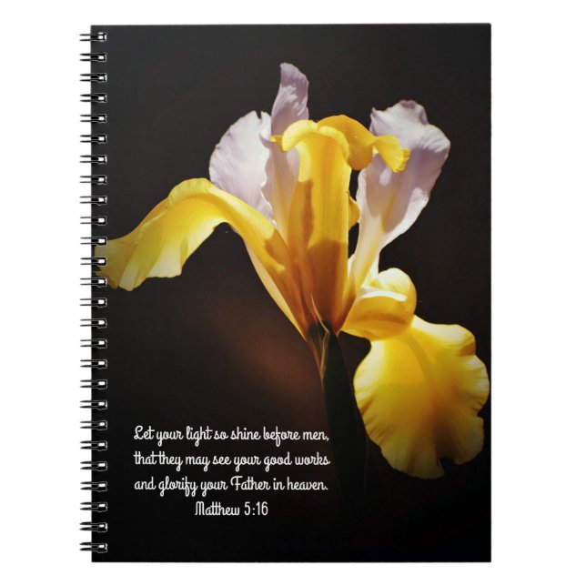 Faith Daffodil Light Prayer - bärbar dator Anteckningsbok (Framsidan)