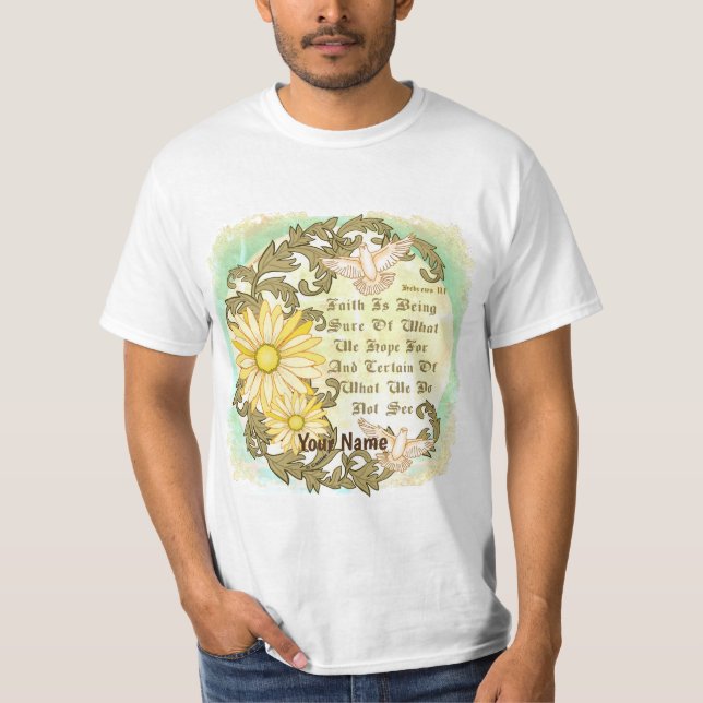 Faith Daisy  T Shirt (Framsida)