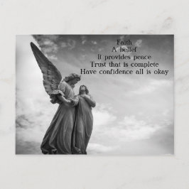 Faith Dikt vycard Vykort