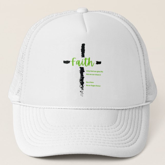 Faith Donor Medvetenhet Hjälte Stöd Tacksam Unisex Keps (Framsida)