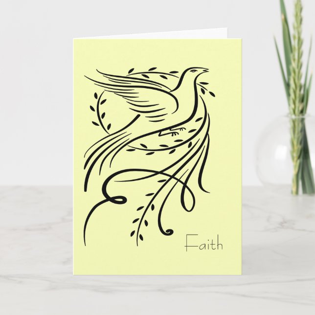 Faith Dove Greeting Card Kort (Framsida)