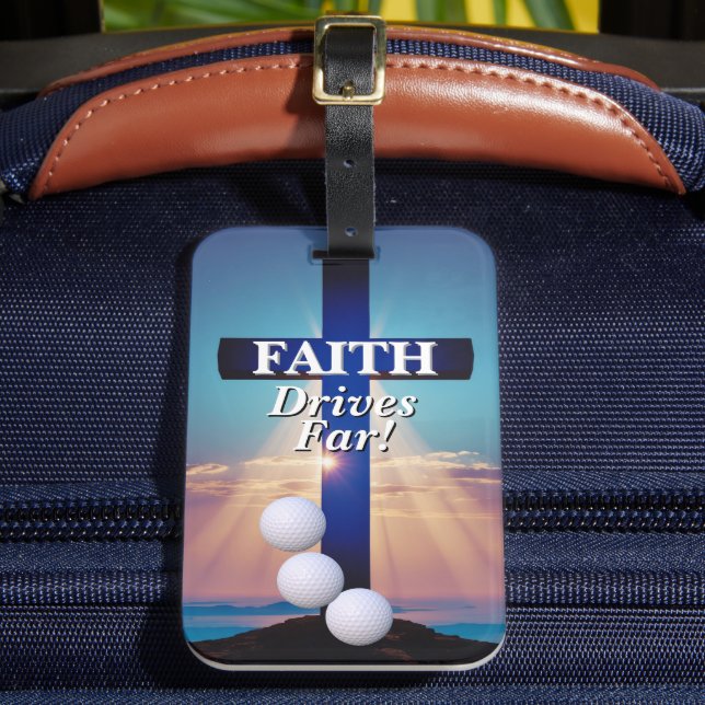 Faith Drives Far Golf  Bagagebricka (Framsida Insitu 2)