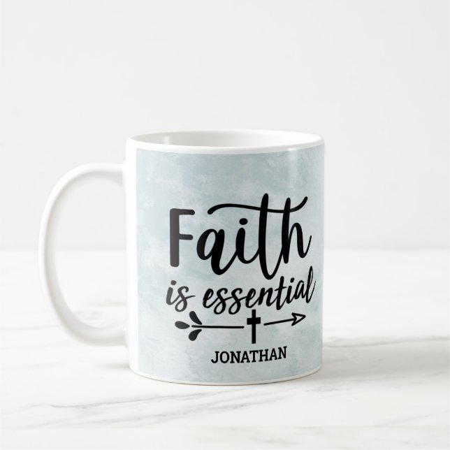 Faith Essential Personlig Coffee Mugg (Vänster)