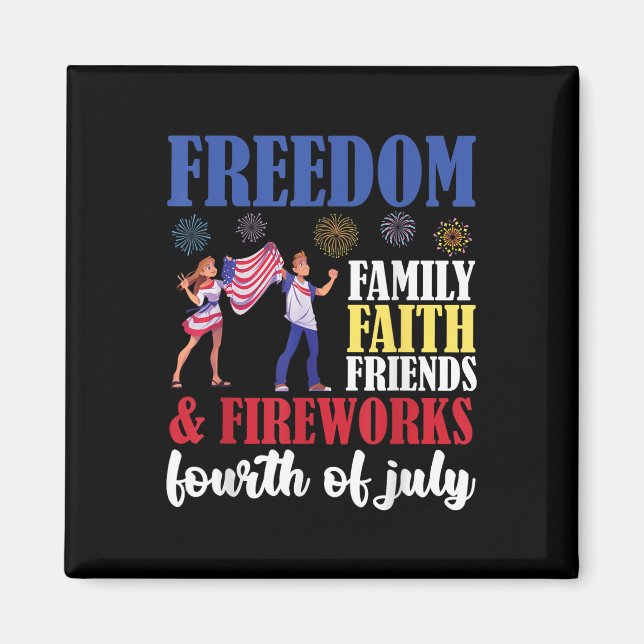 Faith Faith Friends&amp; Fireworks Fourt Magnet (Framsidan)