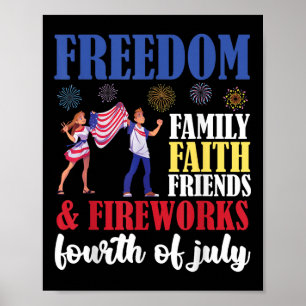 Faith Faith Friends& Fireworks Fourt Poster