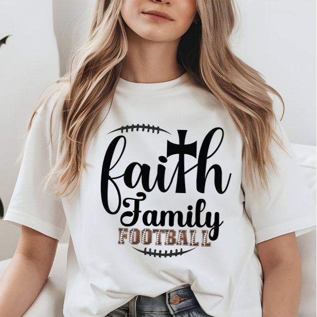 Faith, Family and Football, Game Season  T Shirt (Skapare uppladdad)
