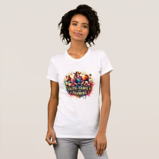 ✨Faith, Family & Farming - Cowgirl Ranch Shirt  T