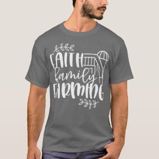 Faith Family Farming - Rustic Land Barn T Shirt