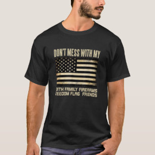 Faith Family Firearms Freedom Flagga Friends Ameri T Shirt