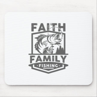 Faith Family Fishing citerar Guds gudstjänst Relig Musmatta