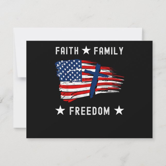 Faith Family Freedom America Patriotic Christian (Framsida)