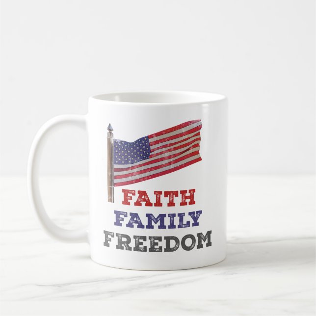 Faith Family Freedom Kaffemugg (Vänster)