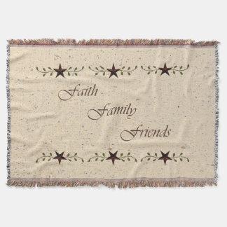 Faith Family Friends Throw Blanket Mysfilt