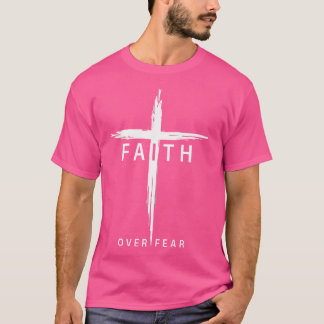 Faith Fear Christian Kor Jesus Kristus Kristna T Shirt