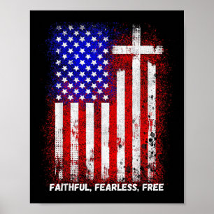 Faith Fear Christian Kor Jesus Manar Women Poster