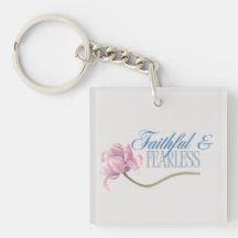 Faith & Fearless Typography Design Dekorativ kudde