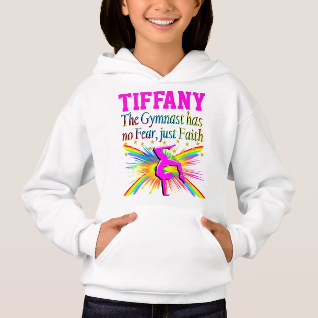 FAITH FILERAD GYMNAST PERSONLIG HOODIE TEE (Framsida)